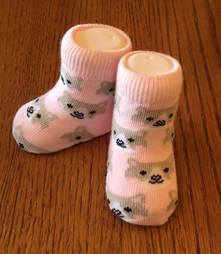 Cat kitten baby socks booties - cat,